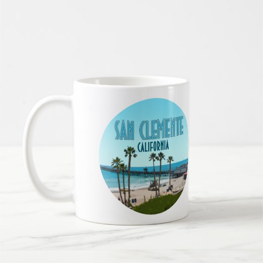 San Clemente Pier Beach California  Koffiemok (Links)
