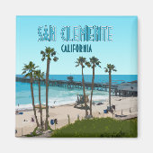 San Clemente Pier Beach California  Magneet (Voorkant)