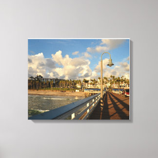San Clemente Pier California Canvas Afdruk