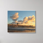 San Clemente Pier California Canvas Afdruk (Voorkant)
