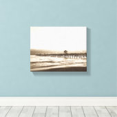 San Clemente pier  Californische foto Canvas Afdruk (Insitu (Houten vloer))