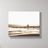 San Clemente pier Californische foto Canvas Afdruk (Voorkant)