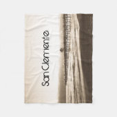 San Clemente pier  Californische foto Fleece Deken (Voorkant)