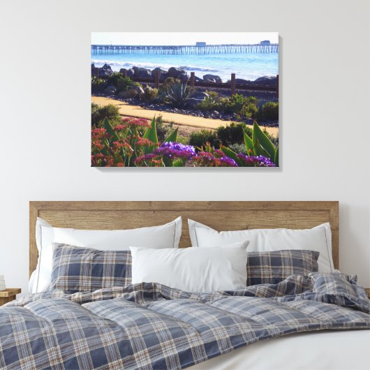 San Clemente Pier Canvas Afdruk (Insitu (Slaapkamer))