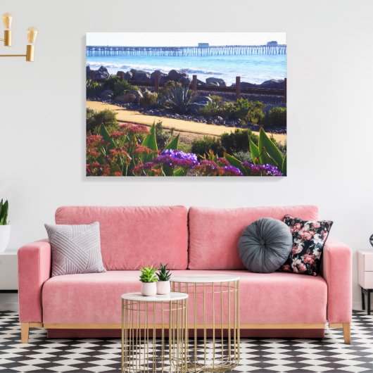 San Clemente Pier Canvas Afdruk (Insitu (Woonkamer))