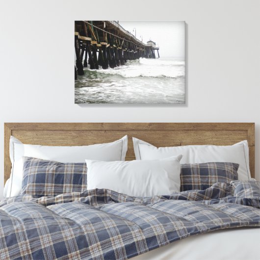 San Clemente Pier Canvas Afdruk (Insitu (Slaapkamer))