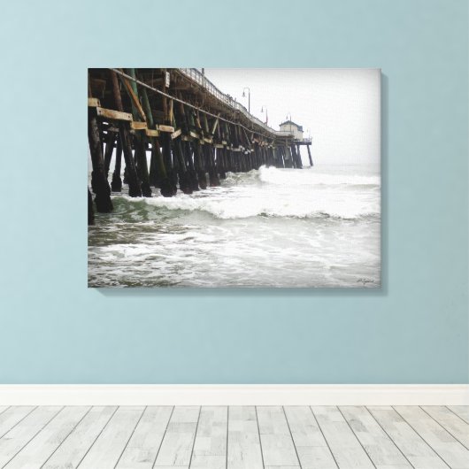 San Clemente Pier Canvas Afdruk (Insitu (Houten vloer))