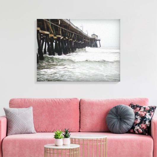 San Clemente Pier Canvas Afdruk (Insitu (Woonkamer))