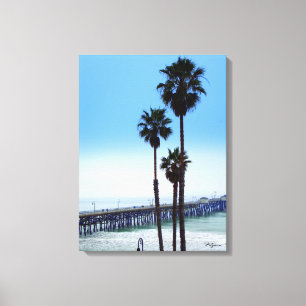 San Clemente Pier Canvas Afdruk