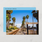 San Clemente Railroad Crossing Train Tracks Briefkaart (Voorkant / Achterkant)