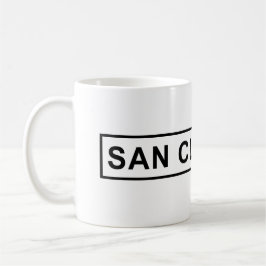 San Clemente Sign Coffee Cup Mok