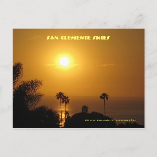 San Clemente Skies - Briefkaart (Voorkant)