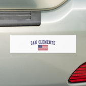 San Clemente US Flag Bumpersticker (Op auto)