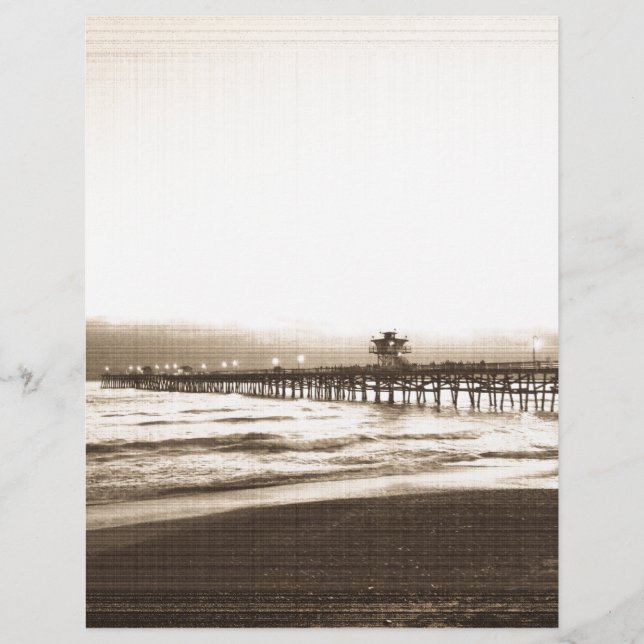 San Clemete pier California strand  foto (Voorkant)