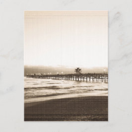 San Clemete pier California strand  foto Briefkaart