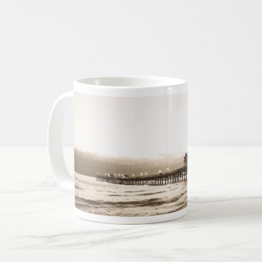 San Clemete pier California strand  foto Koffiemok (Voorkant links)