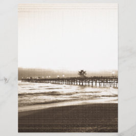 San Clemete pier Californië strand vintage foto
