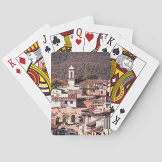 San Cristobal met klokkentoren Pokerkaarten