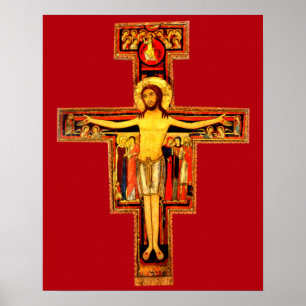 San Damiano Crucifix St Frances of Assisi katholie Poster