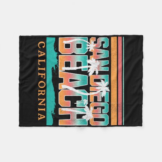 San Diego _1  Fleece Deken (Voorkant (Horizontaal))