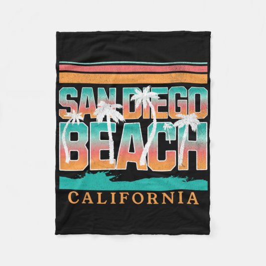 San Diego _1 Fleece Deken (Voorkant)