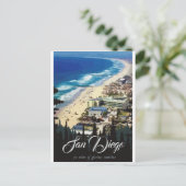 San Diego 70 mijl van glorieus kustgebied Briefkaa Briefkaart (Staand voorkant)