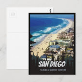 San Diego 70 mijl van glorieus kustgebied Briefkaa Briefkaart (Voorkant / Achterkant)