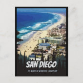 San Diego 70 mijl van glorieus kustgebied Briefkaa Briefkaart (Voorkant)
