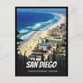 San Diego 70 mijl van glorieus kustgebied Briefkaa Briefkaart