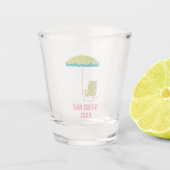 San Diego Bachelorette Shot glas voor bruidsmeisje (Voorkant)