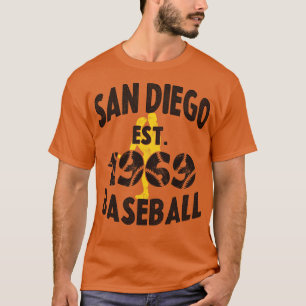  San Diego Baseball EST 1969 Baseball Pitch T-shirt