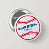 San Diego Baseball Ronde Button 5,7 Cm (Voorkant /achterkant)