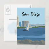 San Diego Bay Briefkaart (Voorkant / Achterkant)