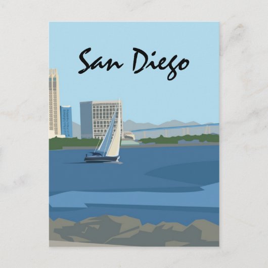 San Diego Bay Briefkaart (Voorkant)