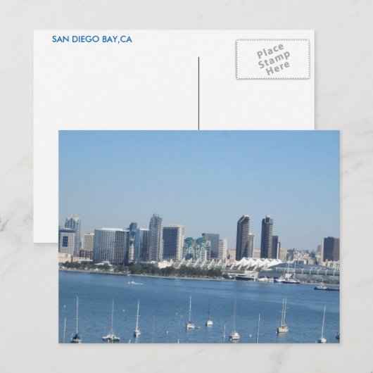 SAN DIEGO BAY-BRIEFKAART BRIEFKAART (Voorkant / Achterkant)