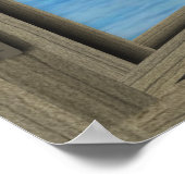 San Diego Bay door een open venster Poster (Hoek)