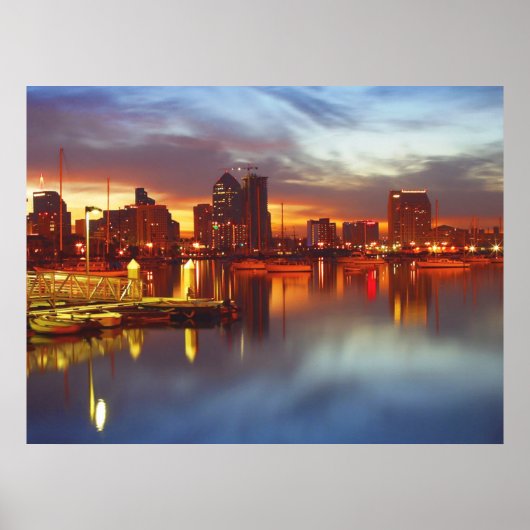 San Diego Bay Evening Poster VAN 8.99 (Voorkant)