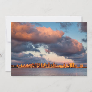 San Diego Bay Stadssilhouet Bedankkaart