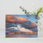 San Diego Bay Stadssilhouet Bedankkaart (Staand voorkant)