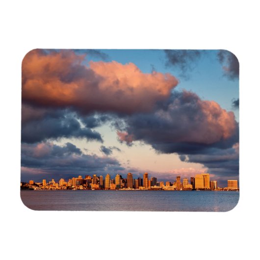 San Diego Bay Stadssilhouet Magneet (Horizontaal)