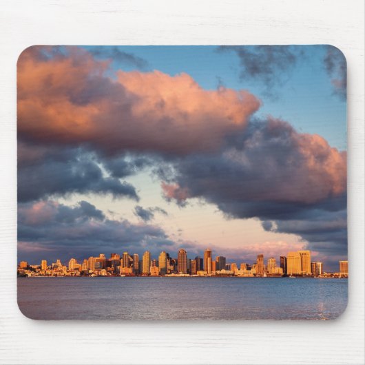San Diego Bay Stadssilhouet Muismat (Voorkant)