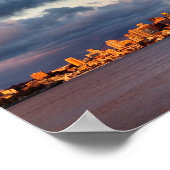San Diego Bay Stadssilhouet Poster (Hoek)