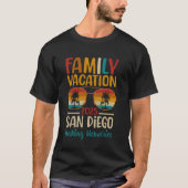 San Diego Beach California Matching Family Vacatio T-shirt (Voorkant)