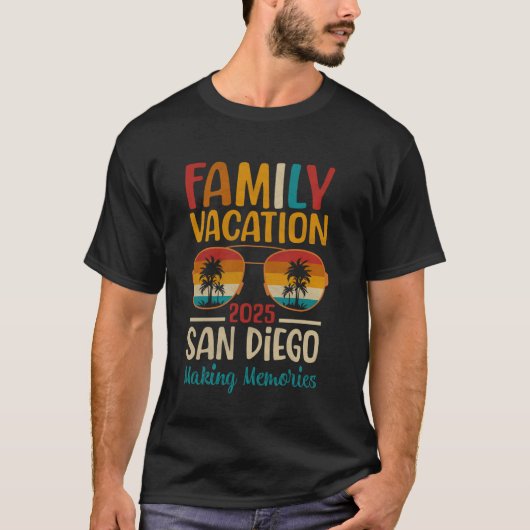San Diego Beach California Matching Family Vacatio T-shirt (Voorkant)