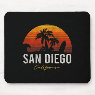 San Diego Beach California Palms Vacation Surf Sun Muismat