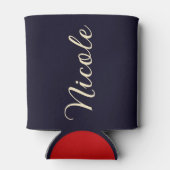 San Diego Beach California Retro Sunset Souvenir Blikjeskoeler (Achterkant)