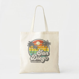  San Diego Beach California Surfing Retro S Tote Bag
