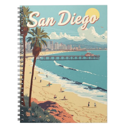 San Diego Beach Notitieboek (Voorkant)