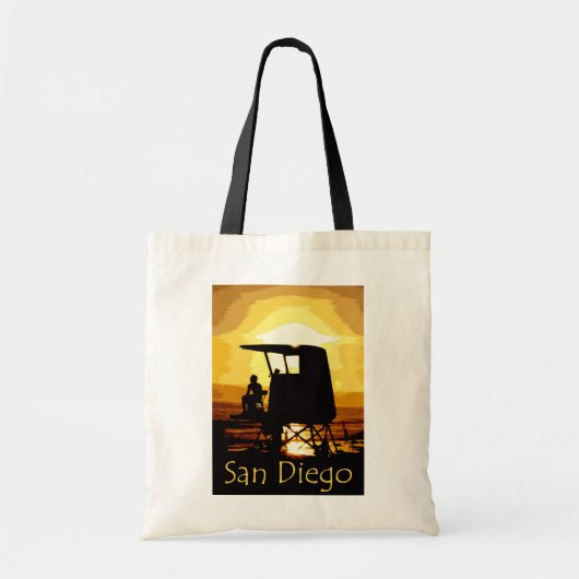 San Diego Beach Sunset Tote Bag (Voorkant)