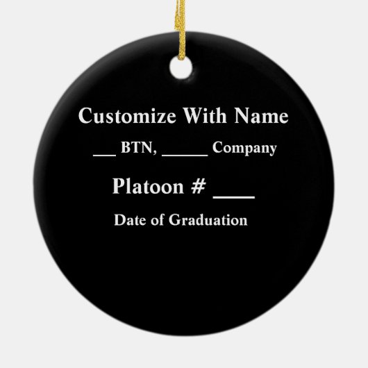 San Diego Boot Camp Marine Afstuderen Ornament (Achterkant)